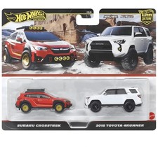 Hot Wheels Premium 1:64 2 Pack Subaru Crosstrek 18 Toyota 4Runner