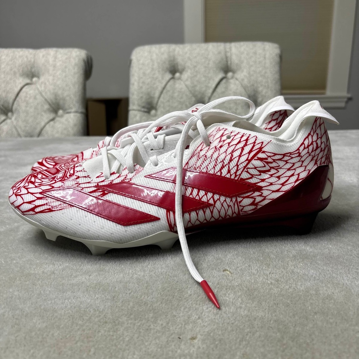 Adidas Adizero Electric II Football Cleats Mens Size 14 Red