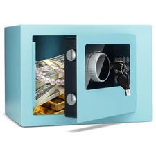 Digital Electronic Money Safe, Steel Security Lock Box with Keypad, Office Ho...