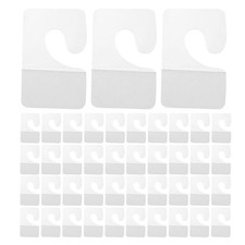 45 Pcs Display Hooks for Hanging Retail Clear Adhesive Tabs with Slot