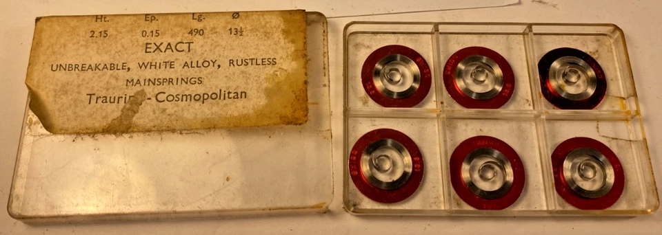 Reloj Bolsillo Waltham Talla 12/s 2224 Aleación Blanca EXACTO Resortes Principales Lote #55 Nuevo de Lote Antiguo Foto 3 de 4