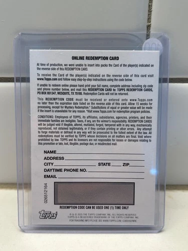 2025 Topps Chrome Ace Bailey Chrome Rookie Autographs (RAW)