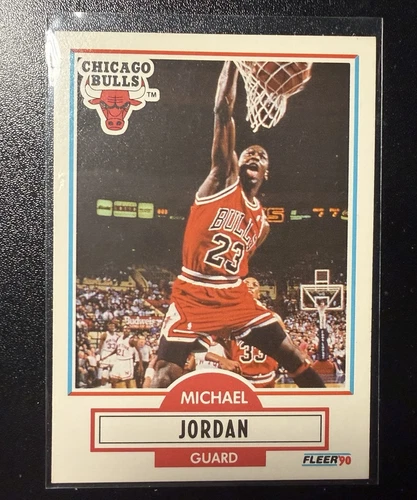 Fleer 1990-91 Michael Jordan #26 Base Set Chicago Bulls NBA Basketball Card