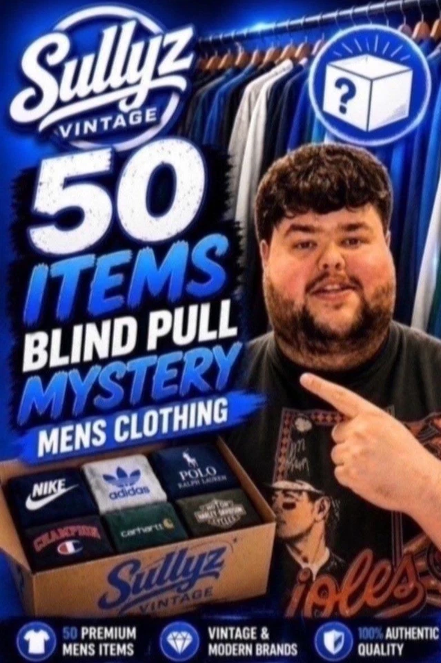 🔥£1 STARTS MENS BRANDED DESIGNER CLOTHING BLIND PULLS🔥
