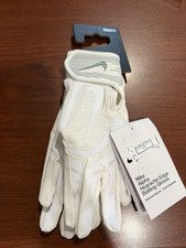 Nike Alpha Huarache Edge Batting Gloves Unisex Youth small White