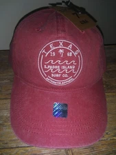 New South Padre Surf Company Hat Texas Authentic Apparel Lucky 7 Baseball Cap TX