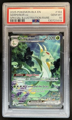 2025 Pokemon Black Bolt Serperior ex Special Illustration Rare #164/086 PSA 10