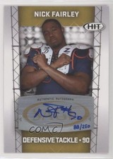 2011 SAGE Hit Auto Gold 56/250 Nick Fairley #A39 Auto 0q3
