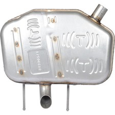 Walker Exhaust 22104 Quiet Flow Direct Fit Exhaust Muffler 2 Inlet Inside 2.2 Walker Exhaust 22104 Quiet Flow Direct Fit Exhaust Muffler 2 Inlet Inside 2.2