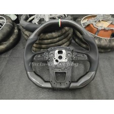 Real Carbon Fiber Customized Steering Wheel For 18-21 Lamborghini Urus Flat Top