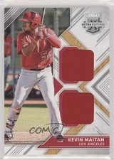2018 Panini Elite Extra Edition Dual Materials Silver 15/149 Kevin Maitan hg6