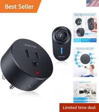 15A Wireless Remote Control Outlet - Long Range Power Switch for Home Safety