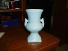 VINTAGE HAEGER USA POTTERY PALE BLUE 4.5" VASE