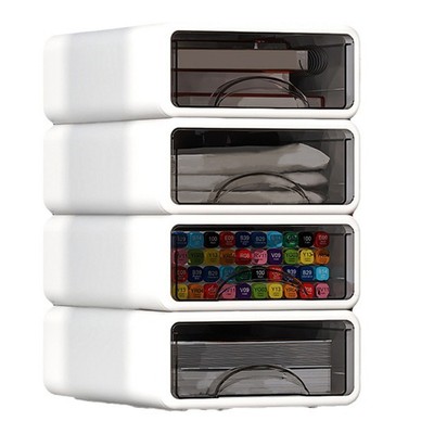 Stapelbare Kunststoff Organizer Box für Schreibtisch, Make-up, Schmuck, Büro6877