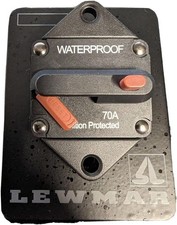 New Lewmar Windlass 70 amp Circuit Breaker & Mounting Panel 68000240 