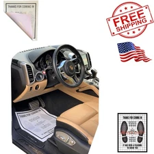 Heavy Duty  Reinforced Plastic Coated Disposable Paper Automotive Floor Mat C...