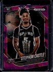 2024-25 Prizm Black Stephon Castle RC Purple Ice Prizm #51/149 SpursOpens in a new window or tab