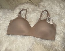 Warners 01056 No Side Effects Contour Bra Lined Wire Free Womens 36D Beige New