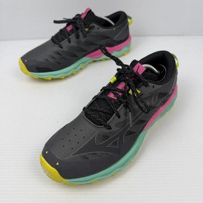 Womens Mizuno Wave Daichi 7 US Size 10 Trail Running Iron Gate Fuchsia J1GK2271