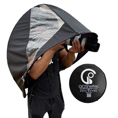 Wearable Hands Free Rain Canopy   Packable Pop Up Rain Shell for Hiking, Phot...