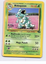NIDOQUEEN 23/64 RARE JUNGLE POKEMON UNLIMITED LP