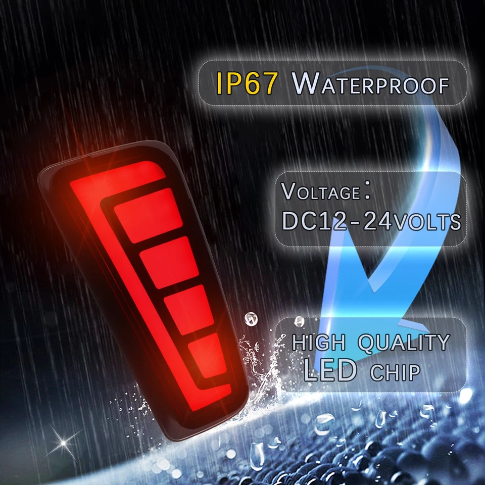 Luz reflectora trasera LED freno DRL señal de giro ahumada para Subaru Outback 2015-20 Foto 3 de 4