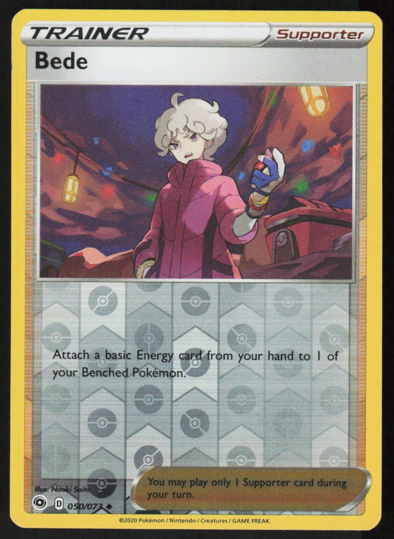 Bede 050/073 Uncommon Champion's Path Pokemon Reverse Holo Lightly Played