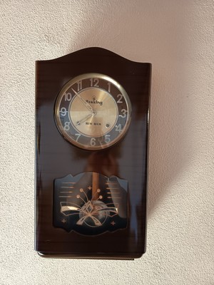 Wanduhr, Pendeluhr, SeaKing Bim Bam, Holzkasten