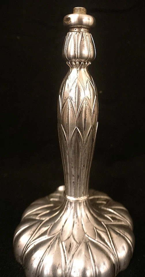 Antique Pairpoint Silver Lamp Base No Shade Base Only - Image 4 of 4