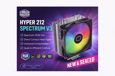 Cooler Master Hyper 212 Spectrum V3 ARGB CPU Air Cooler  (120mm Fan)
