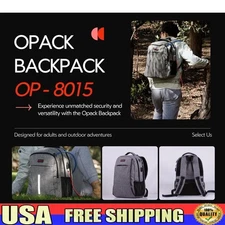 RFID Blocking Backpack Anti-Theft USB Charging Secure Travel Backpack Laptop