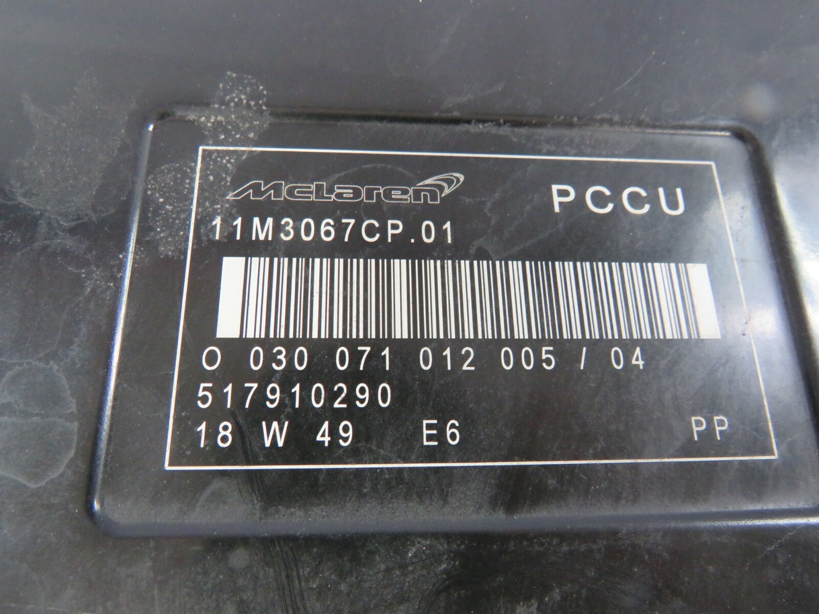 McLaren 600LT, Transmission Control Module, Used, P/N 11M3067CP