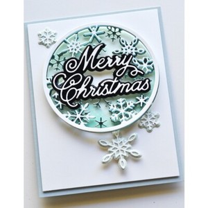 New! - Birch Press Design - Snowy Circle Layer Die Set