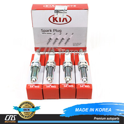 #ad ⭐OEM⭐ Spark Plugs 4PCS for 15 21 Elantra Kona Sonata Tucson Veloster 1.6L Turbo $58.50