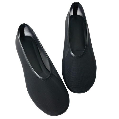 Zapatos planos de ballet de malla para mujer cómodos para desplazamientos diarios (negro 40). - Imagen 2 de 8