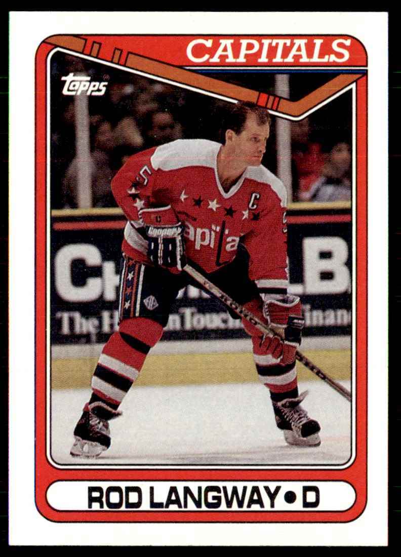 199091 Topps Hockey Card Rod Langway Washington Capitals 353 eBay