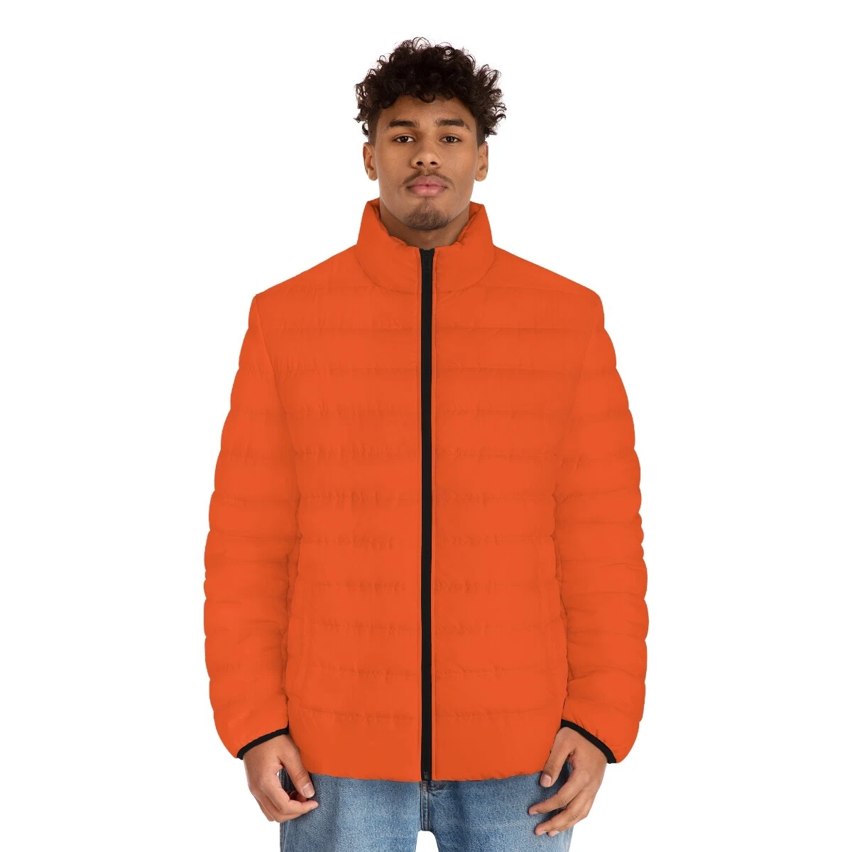 Men's Puffer Jacket Orange