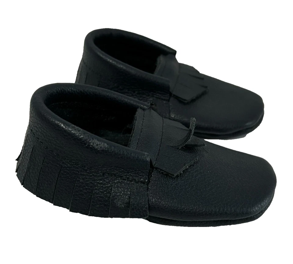 NEW Leather Blue Copper Mary Jane Shoe 2 Pair Moccasins Handmade Dress 5" - Image 4 of 4