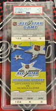1999 NHL All-Star Game NA/World MVP Gretzky Ticket Full PSA 8 MK POP 1 Highest