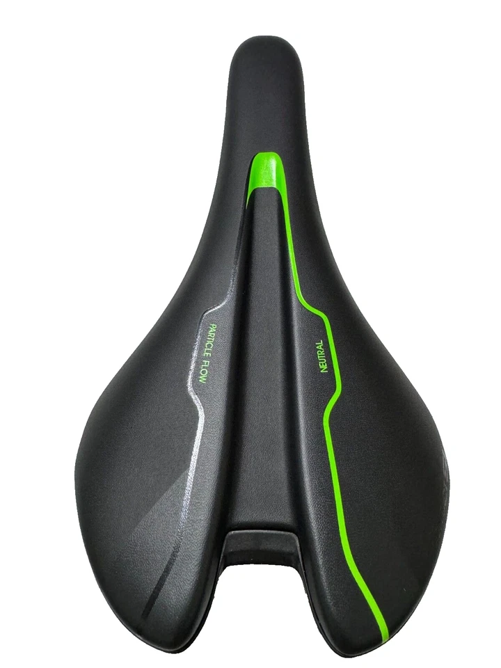 Sillín de bicicleta neutro Giant Contact SL negro/verde rieles Ti Foto 2 de 4