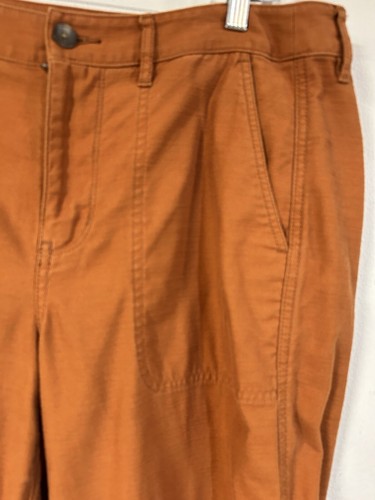 J. Crew Re-Imagined Garment Dyed Foundry Pants Orange / Rust Color Size 8 - Picture 3 of 4