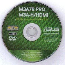 ASUS M3A-H HDMI Motherboard Drivers Installation Disk M1363