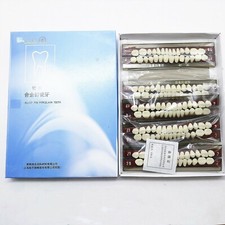 5 Set/Box Alloy Pin Porcelain Teeth Dental Materials Tooth Shade Guide A2 23 US
