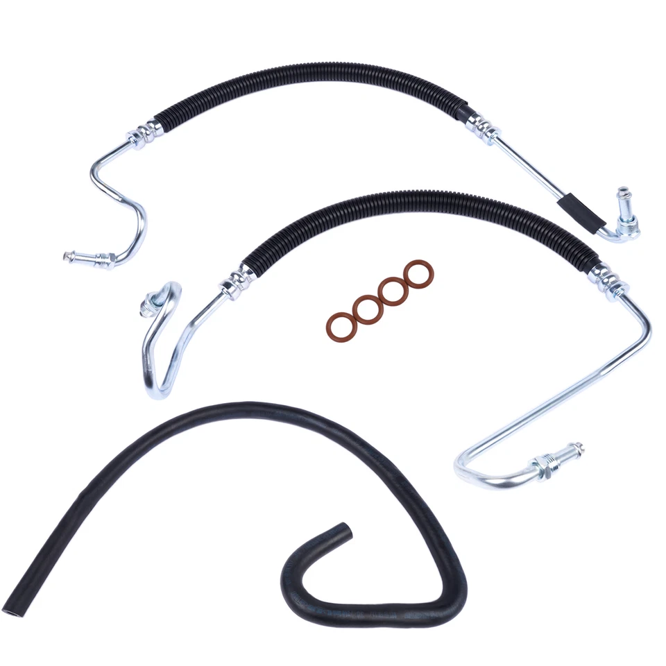 Set of 3 Power Steering Hoses Fits GMC Sierra Chevy Silverado 2500 HD Classic - Image 3 of 4