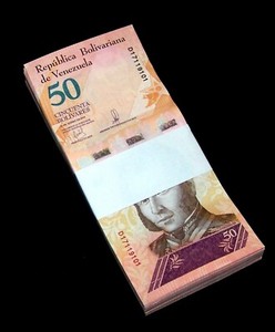 100 pcs x Venezuela 50 bolivares banknotes/ 2018 Soberano Uncircualted