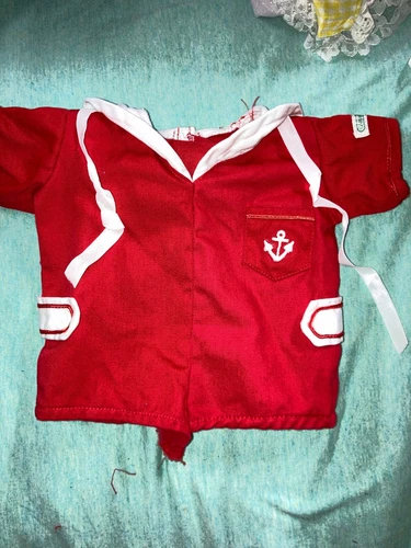 Vintage Cabbage Patch Kids/Doll Clothes -Red/Whtie Sailor Outfit  (551)