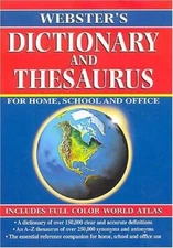 Websters Dictionary and Thesaurus 2002 Edition - Hardcover - ACCEPTABLE