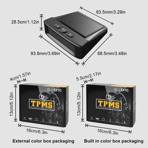 Solar Charging Trailer TPMS RV 4Sensor Real-time Tire Pressure Monitoring System - Picture 19 of 28