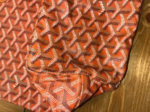 GOYARD Tote Bag Coated Canvas Saint Louis PM Orange - Picture 7 of 9