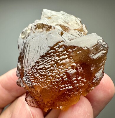 358 Ct. Unique Formation! Top Quality Honey Color Etched Topaz Crystal @Pak